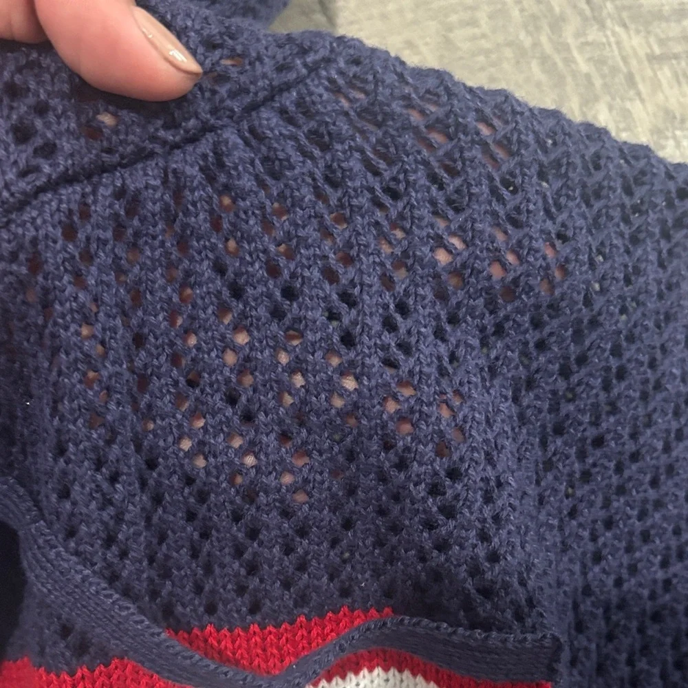 Universal Thread Navy Sweater with American Flag - Picture 2 of 5